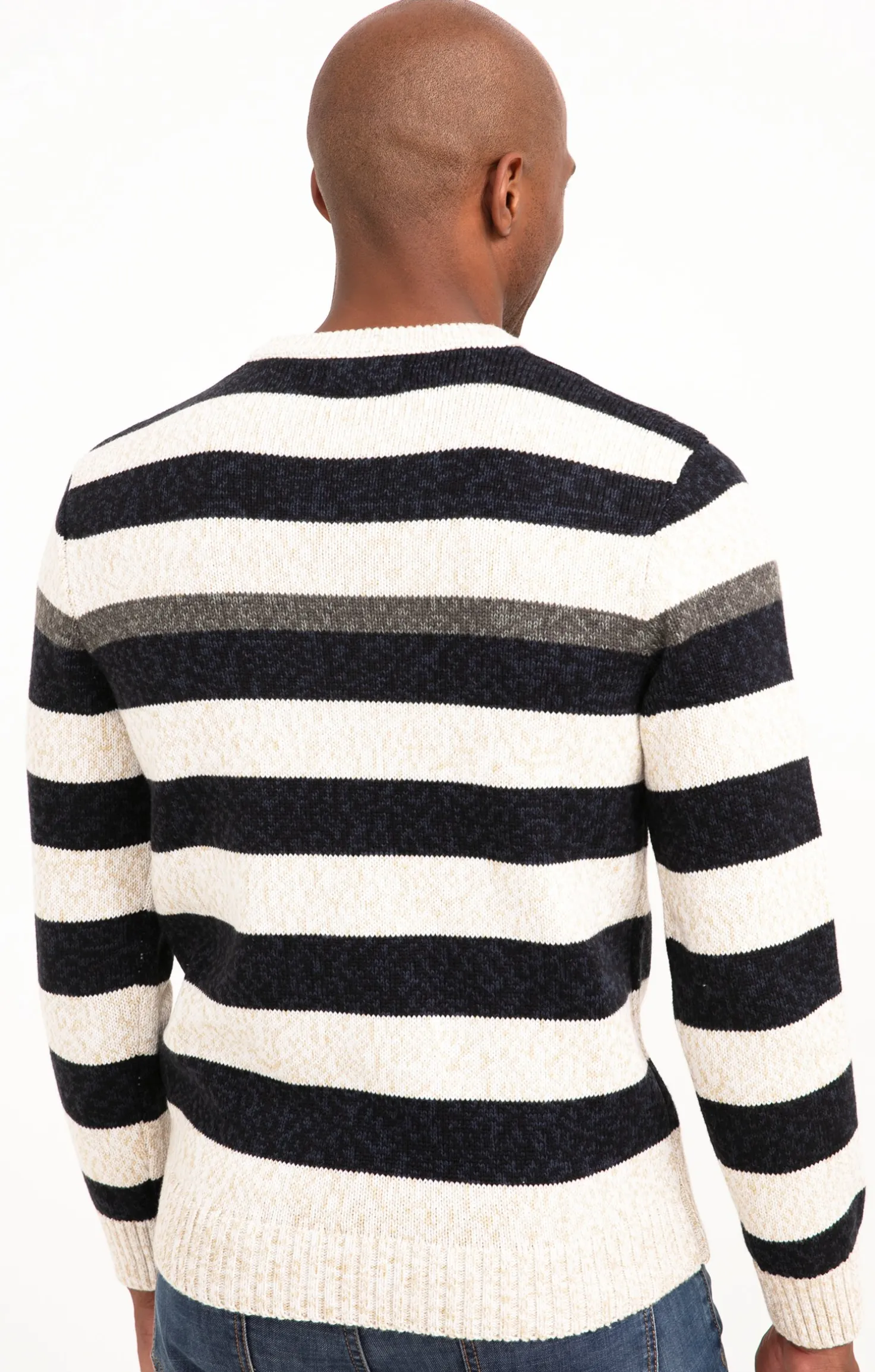 Pull rayé all over -