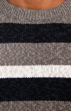 Pull rayé all over -