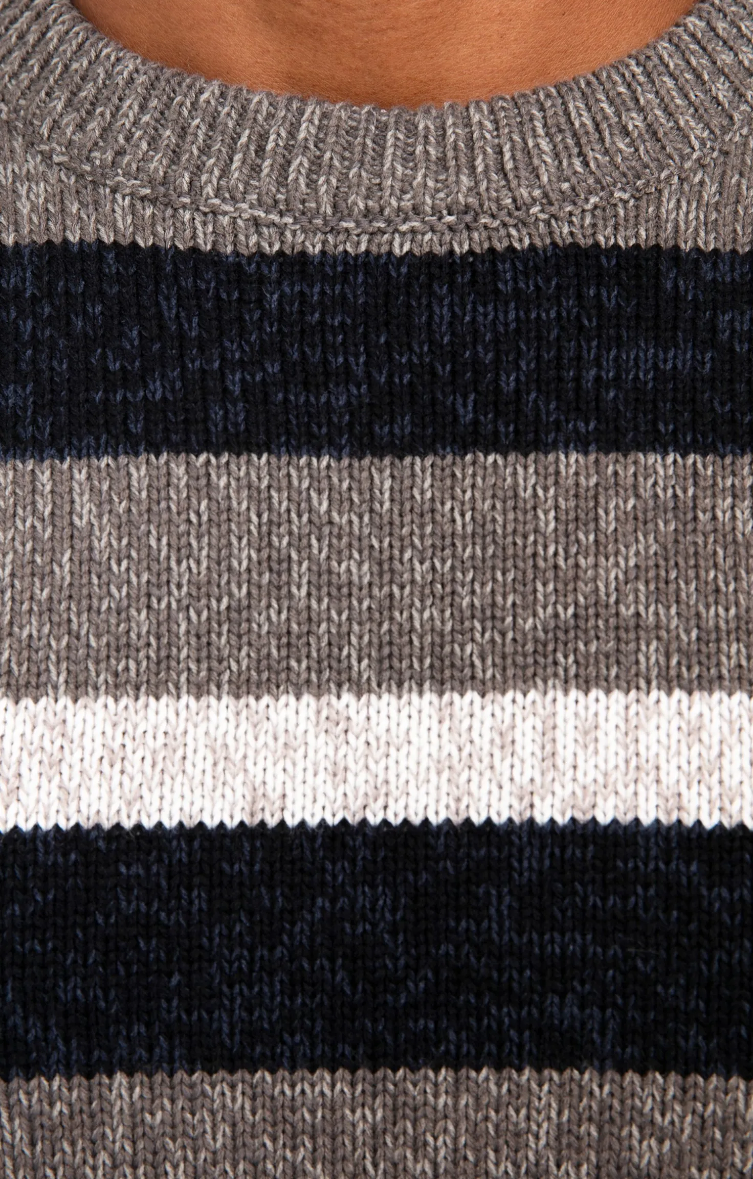 Pull rayé all over -