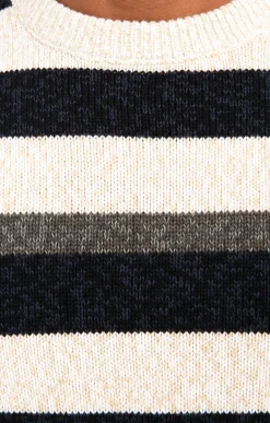 Pull rayé all over -