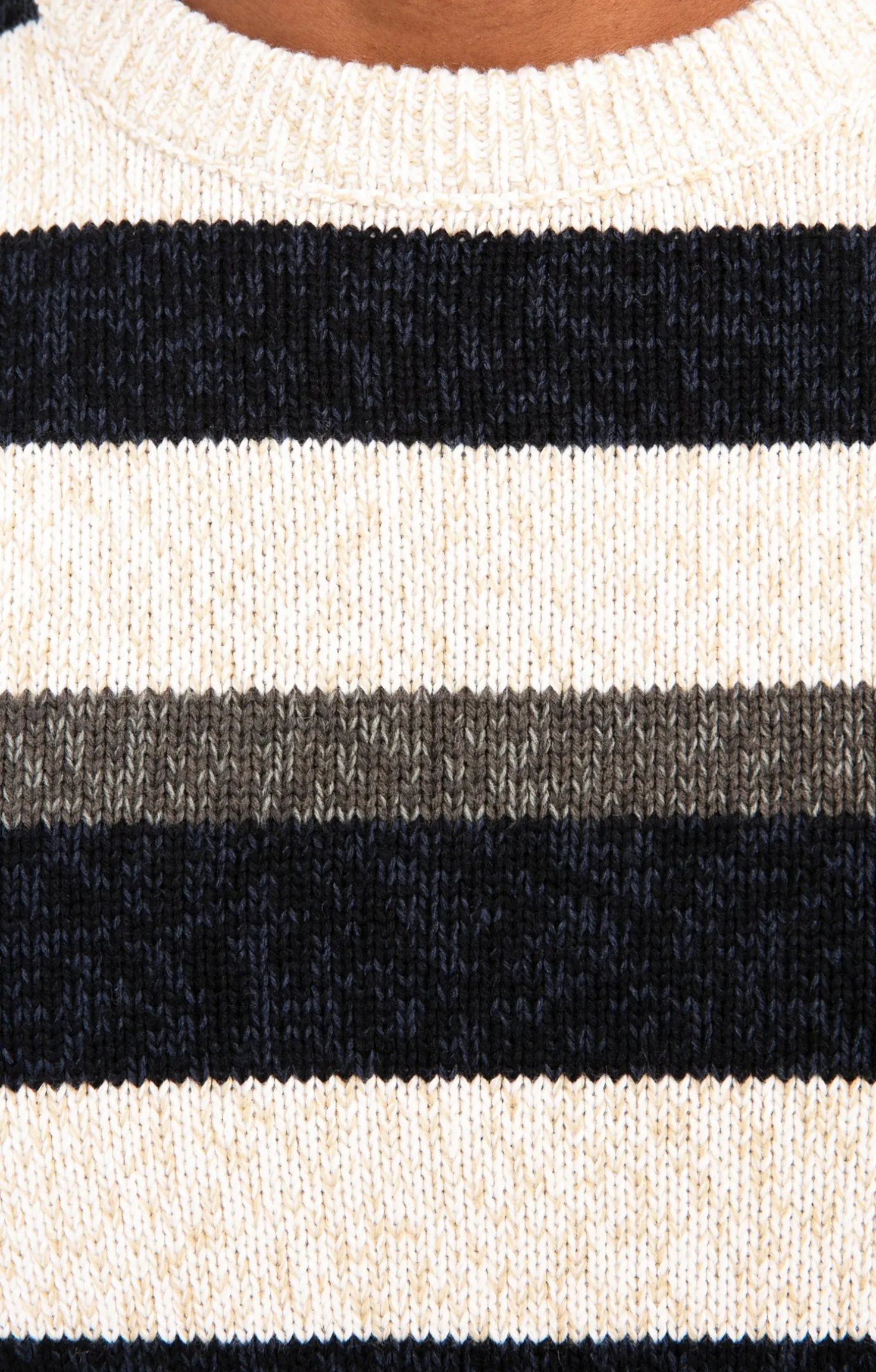 Pull rayé all over -