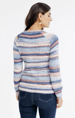 Pull rayé multicolore -