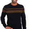 Pull rayure placée -