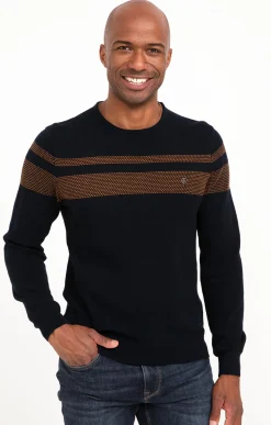 Pull rayure placée -