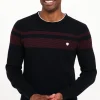 Pull rayure placée -