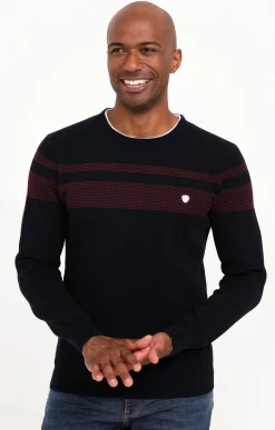 Pull rayure placée -