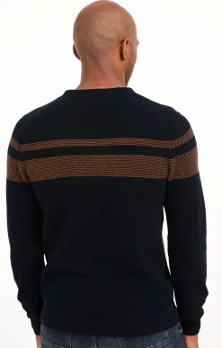 Pull rayure placée -