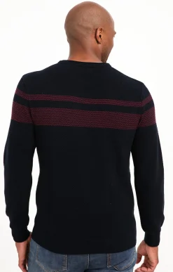 Pull rayure placée -