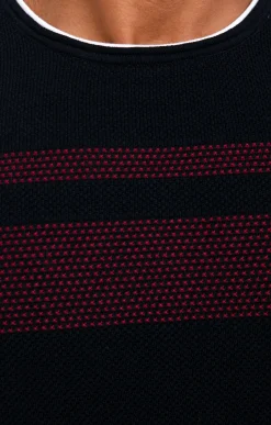 Pull rayure placée -