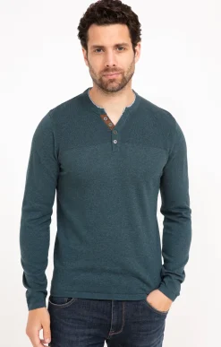Pull uni col tunisien -