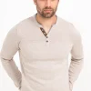 Pull uni col tunisien -