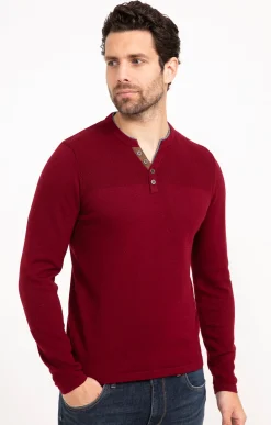 Pull uni col tunisien -