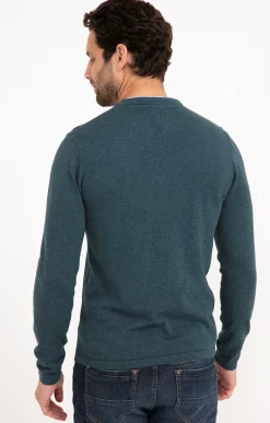 Pull uni col tunisien -
