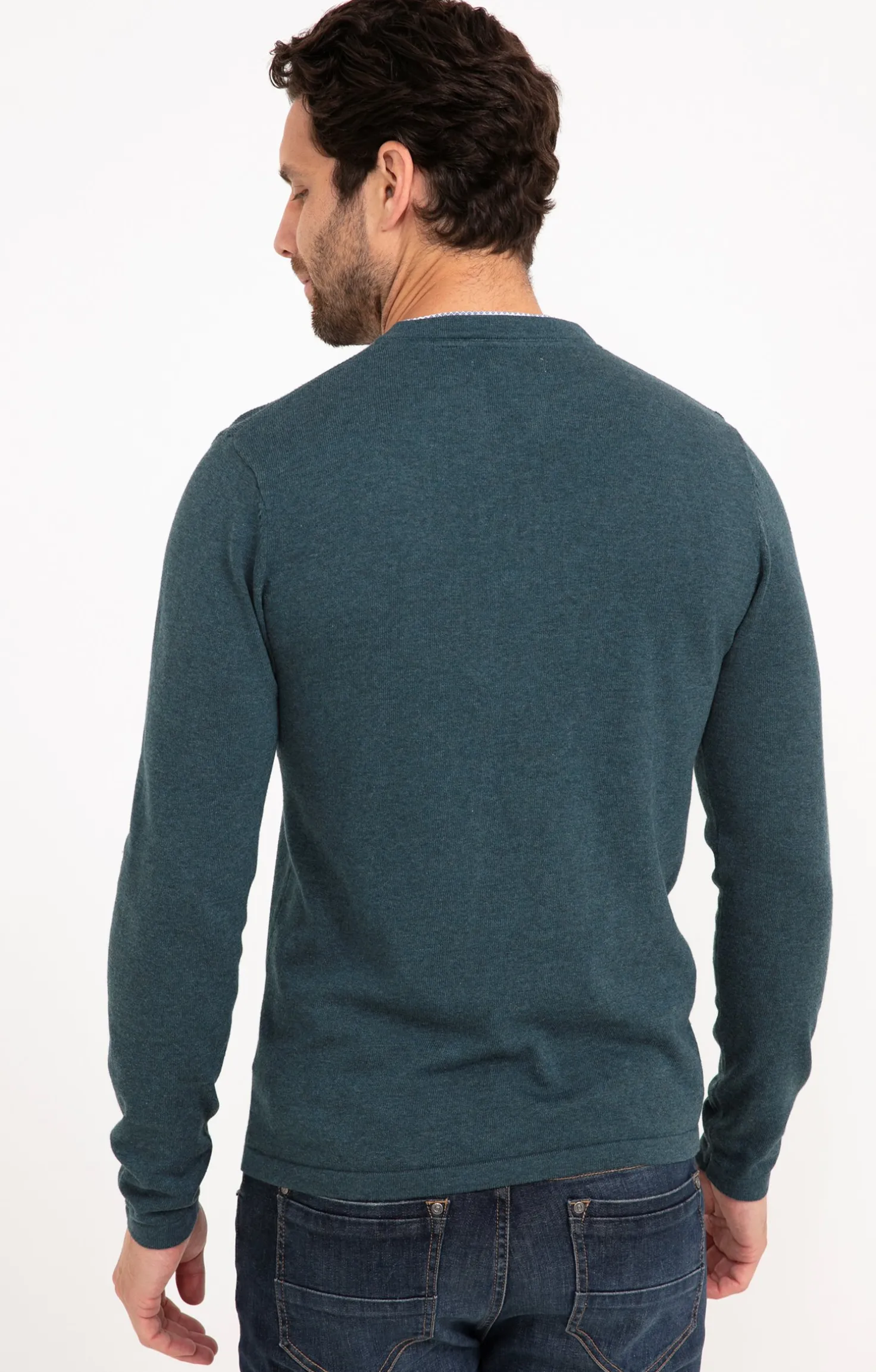 Pull uni col tunisien -