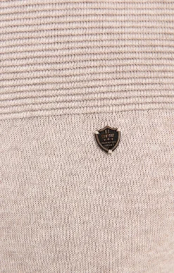 Pull uni empiècement suèdine -