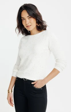 Pull uni paillettes -