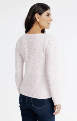Pull uni paillettes -