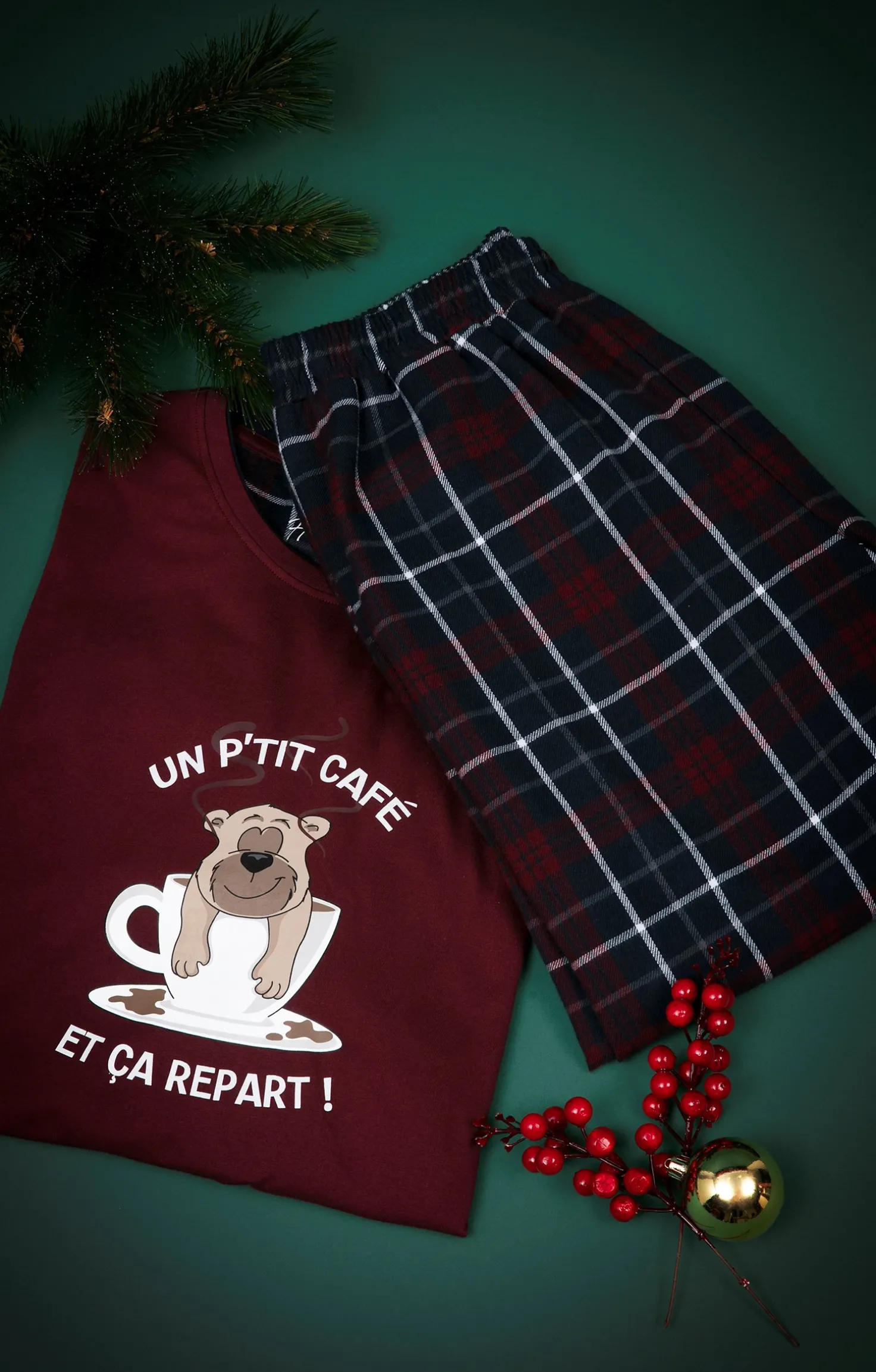 Pyjama long café -