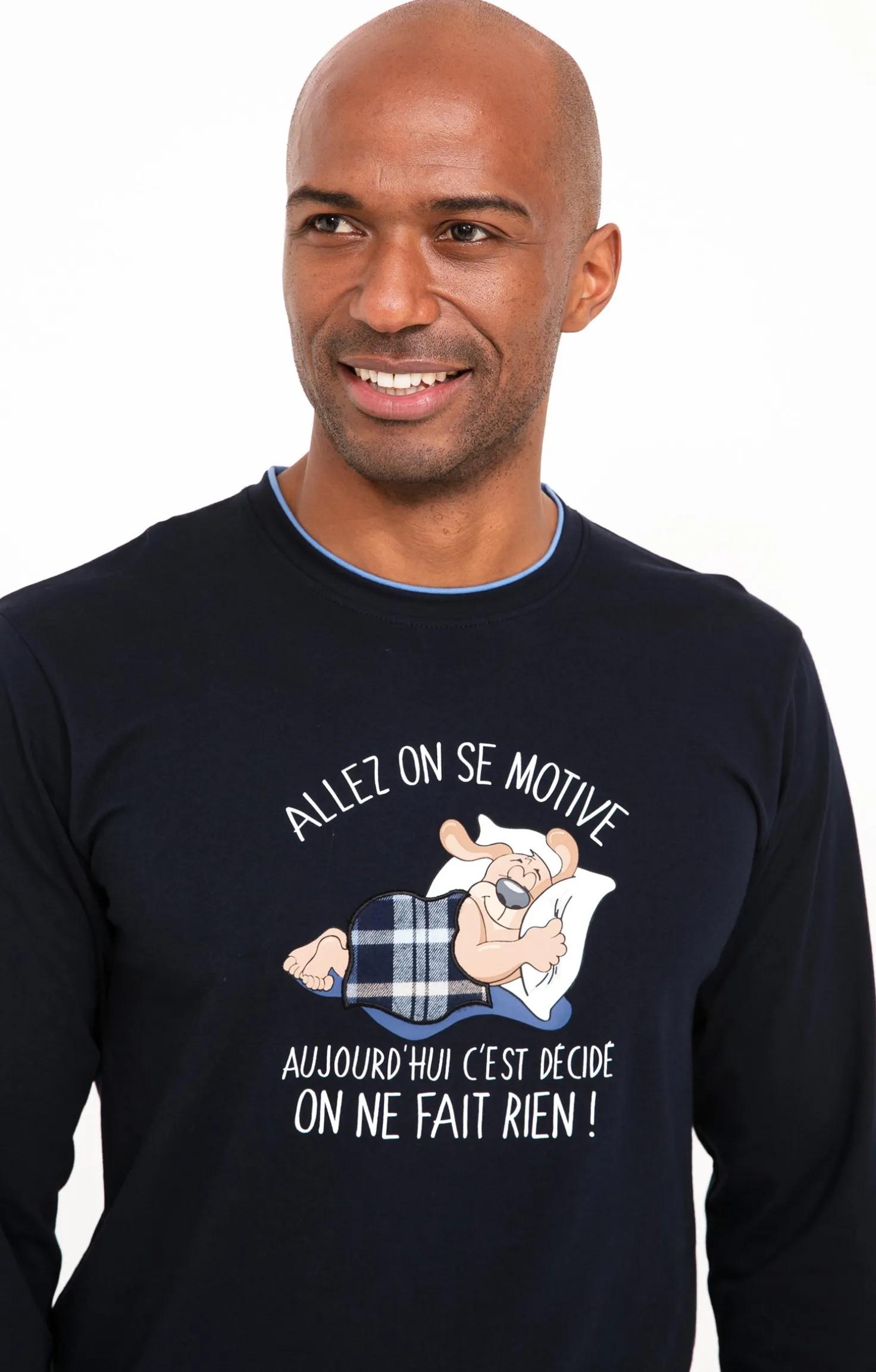 Pyjama long motivé -