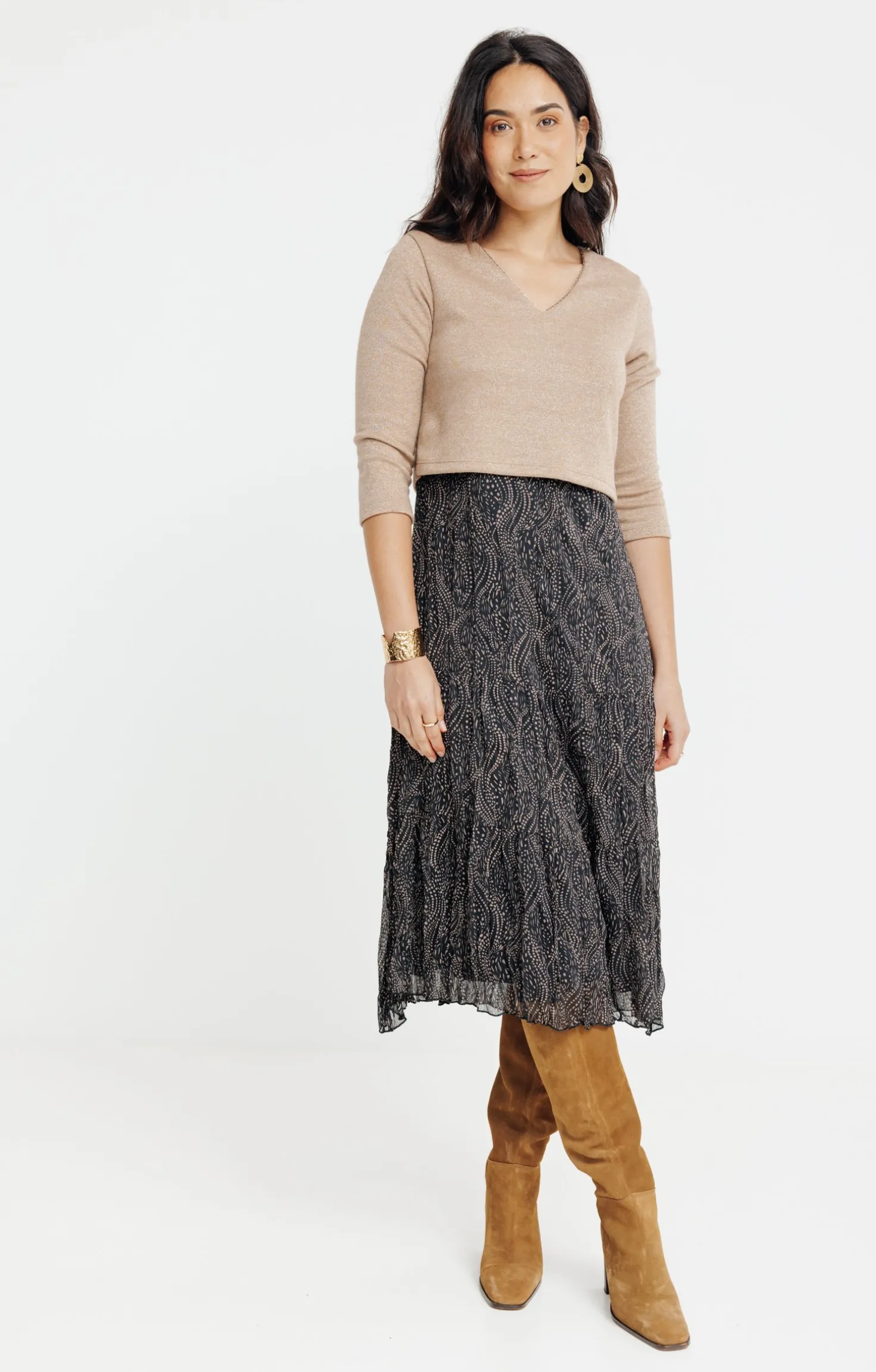ROBE 2EN1 DOUBLEE MAILLE -