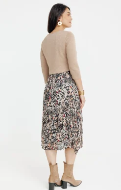 ROBE 2EN1 MAILLE & FROISSE -