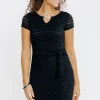 Robe en maille dentelle -