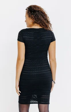 Robe en maille dentelle -
