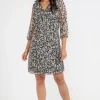 Robe élastiquée dos -