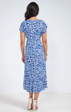 Robe longue en crépon viscose écovero -