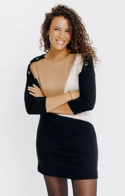 Robe pull en maille -