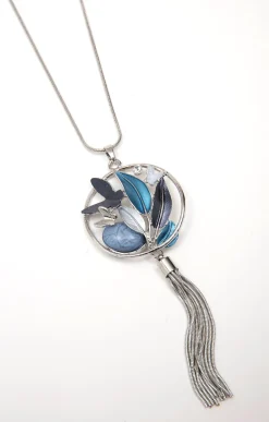 Sautoir avec pendentif cercle -