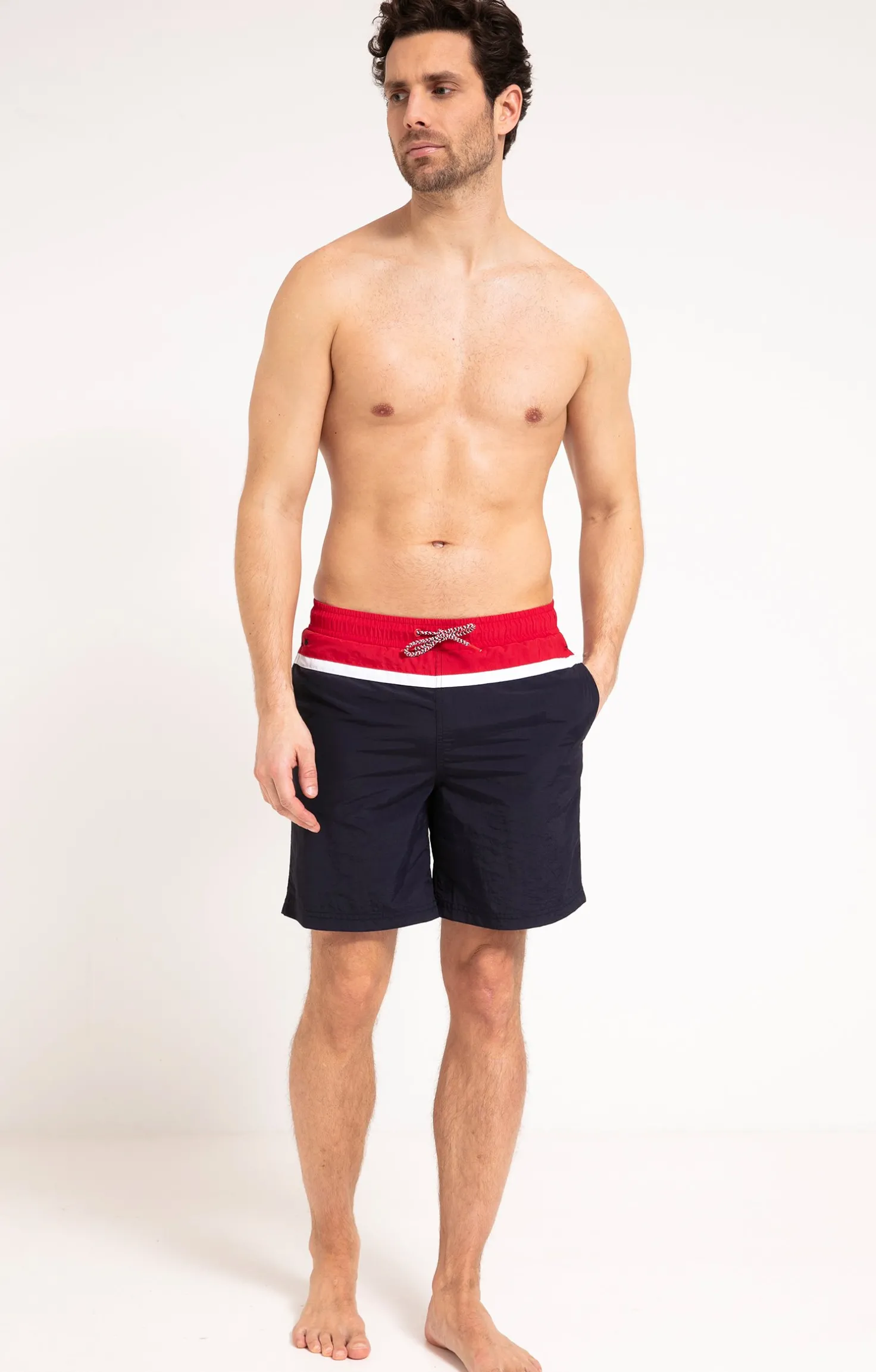 Short de bain navy long -