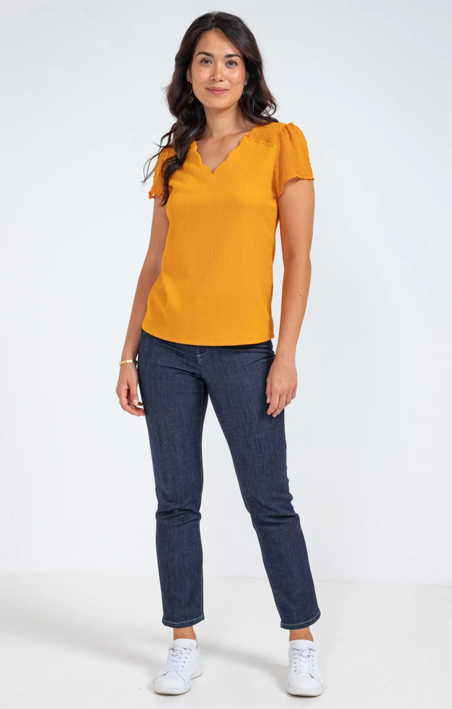 Tee-shirt bimatière -