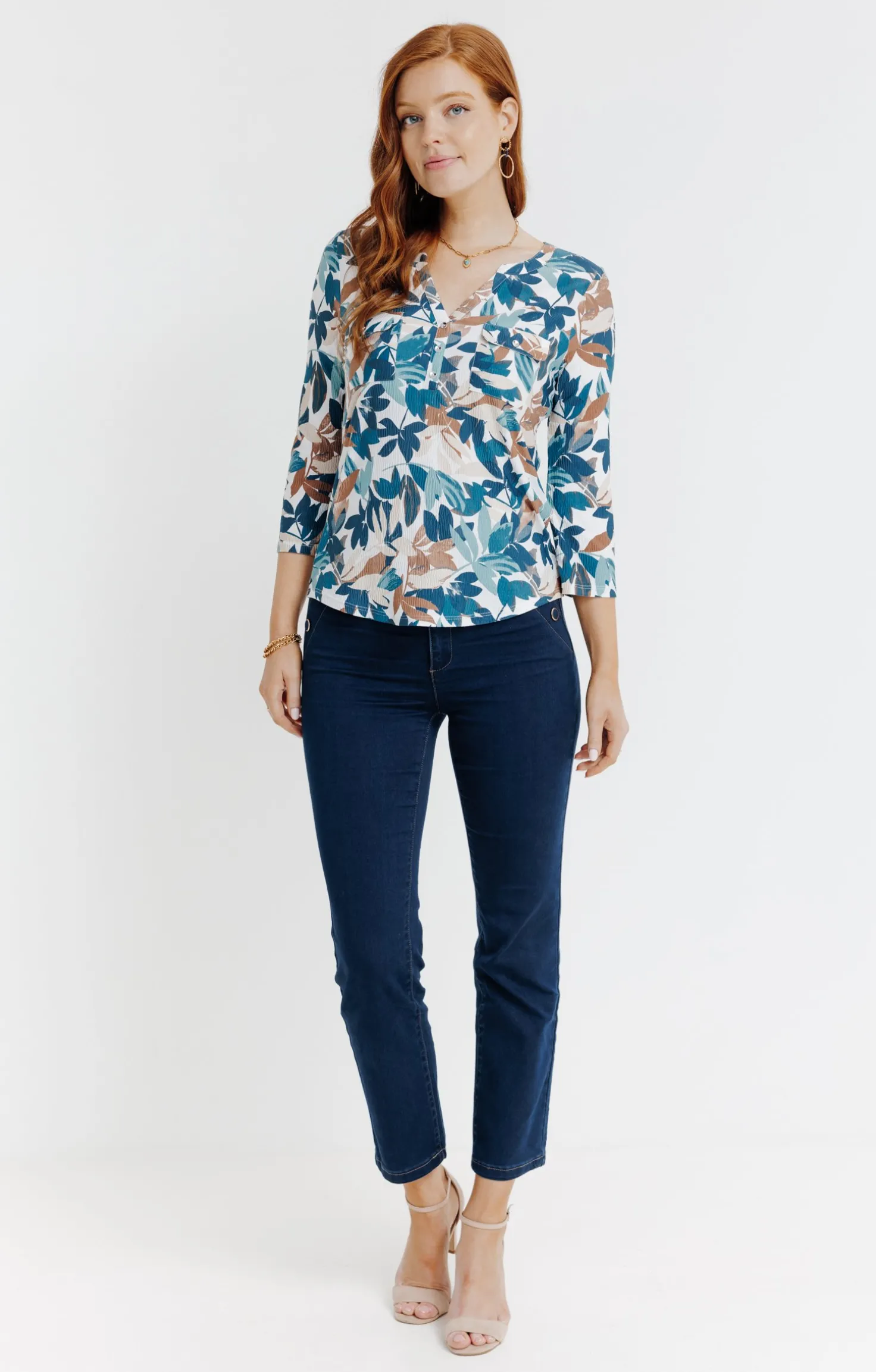 Tee-shirt col mao -