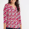 TEE-SHIRT COL MAO AVEC PLIS -