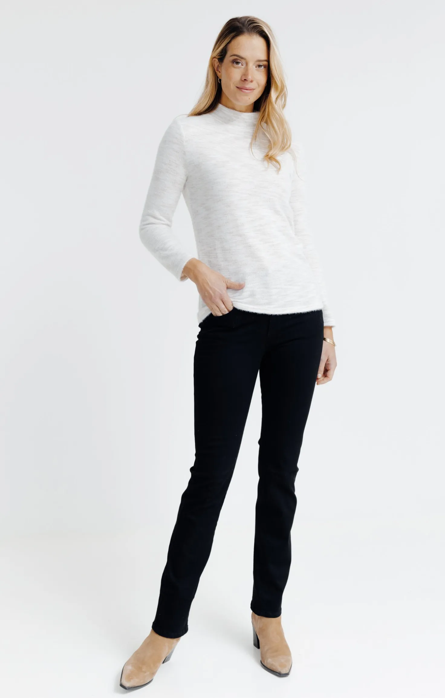 Tee-shirt col montant -