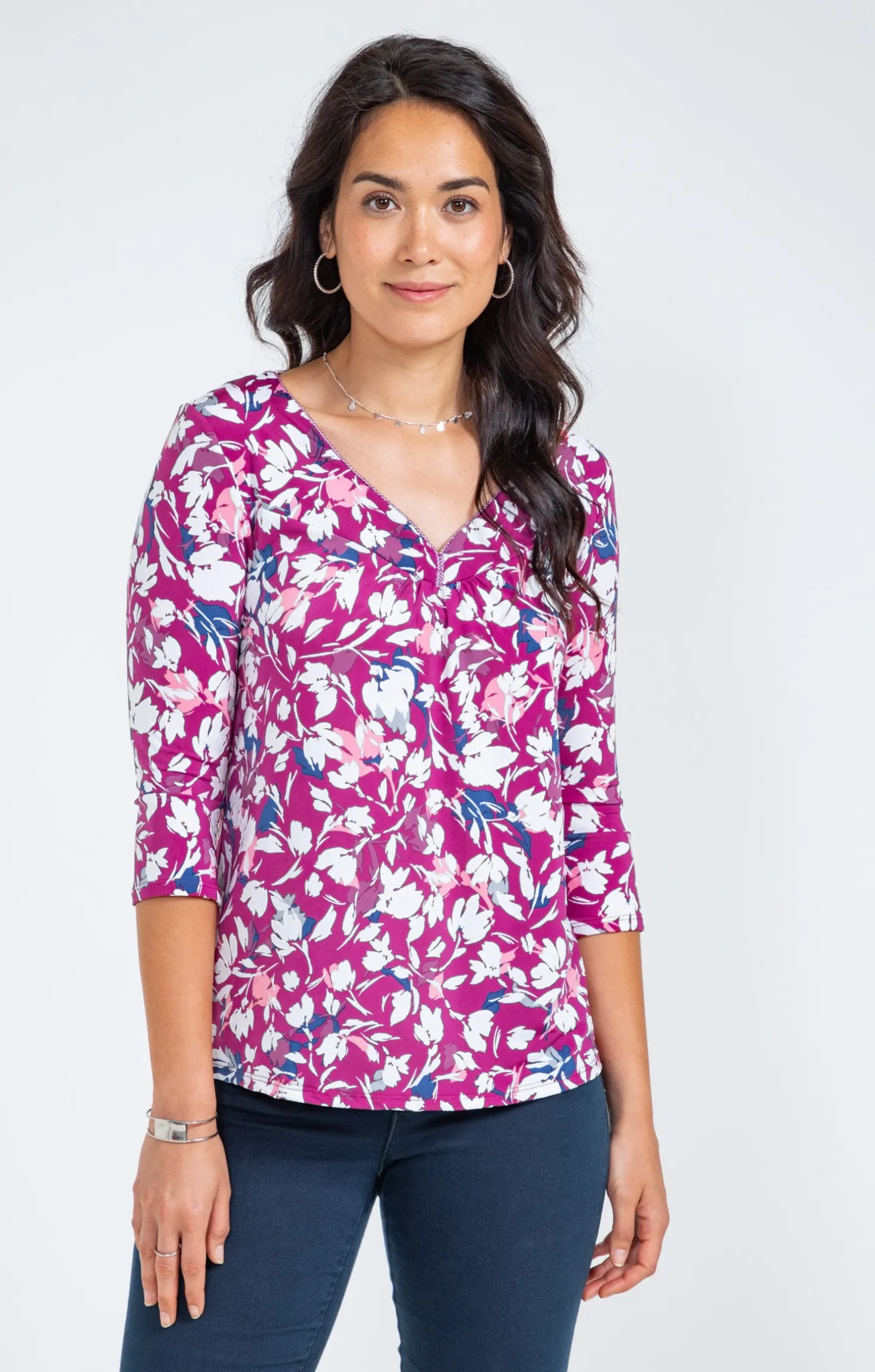 Tee-shirt col V -