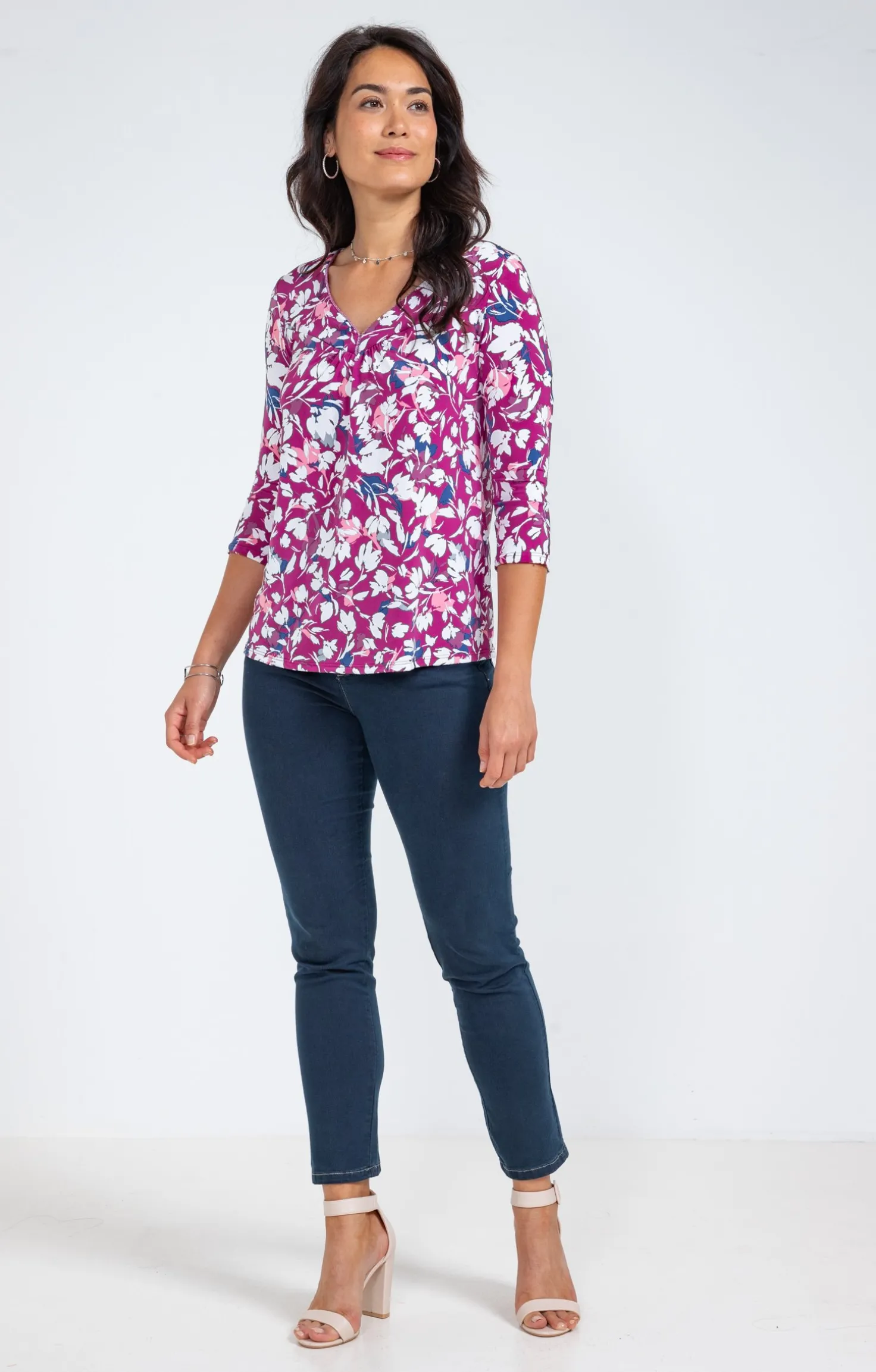 Tee-shirt col V -