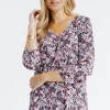 Tee-shirt col V croisé -