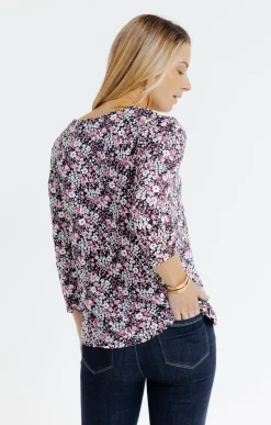 Tee-shirt col V croisé -