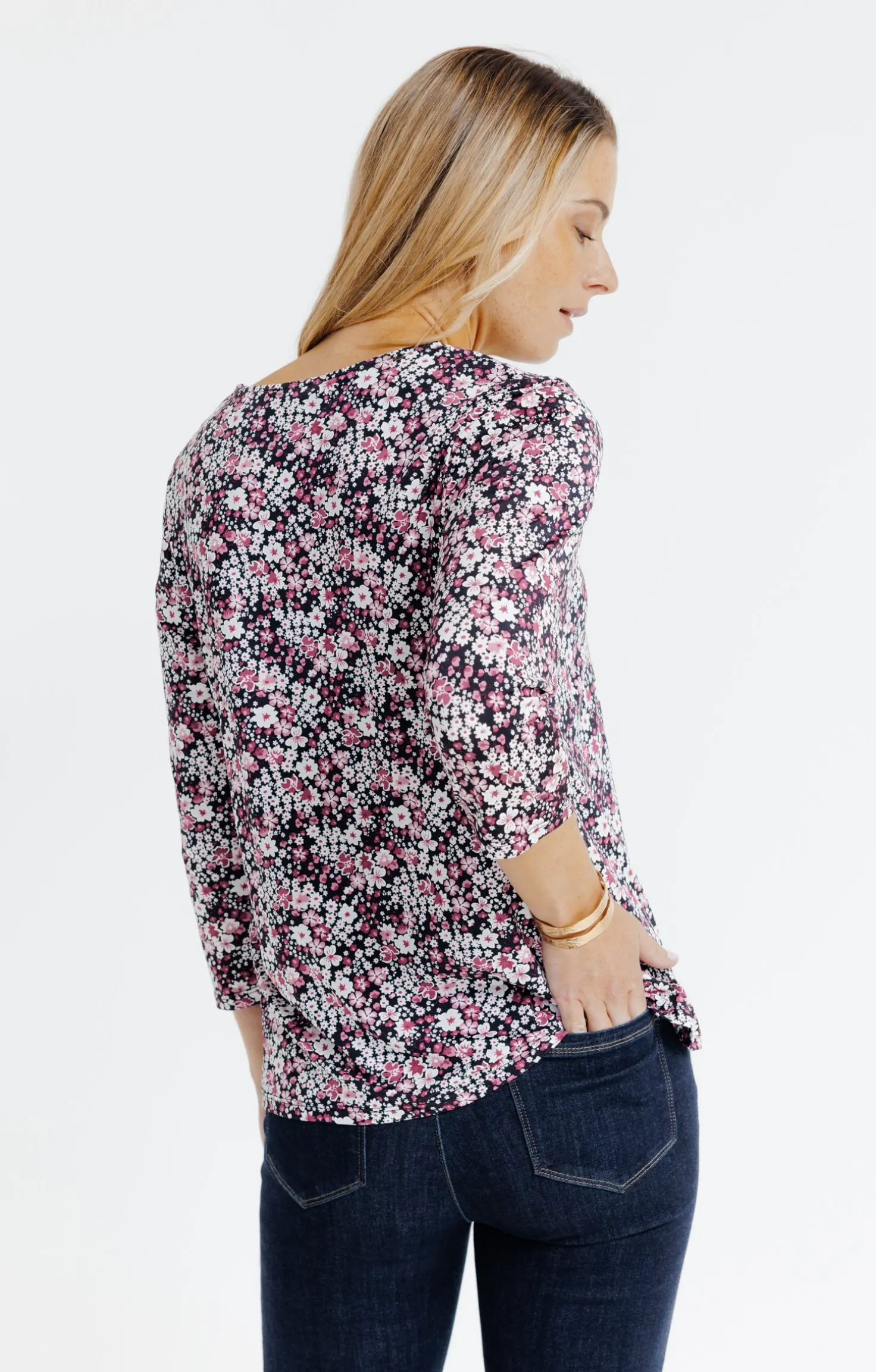 Tee-shirt col V croisé -