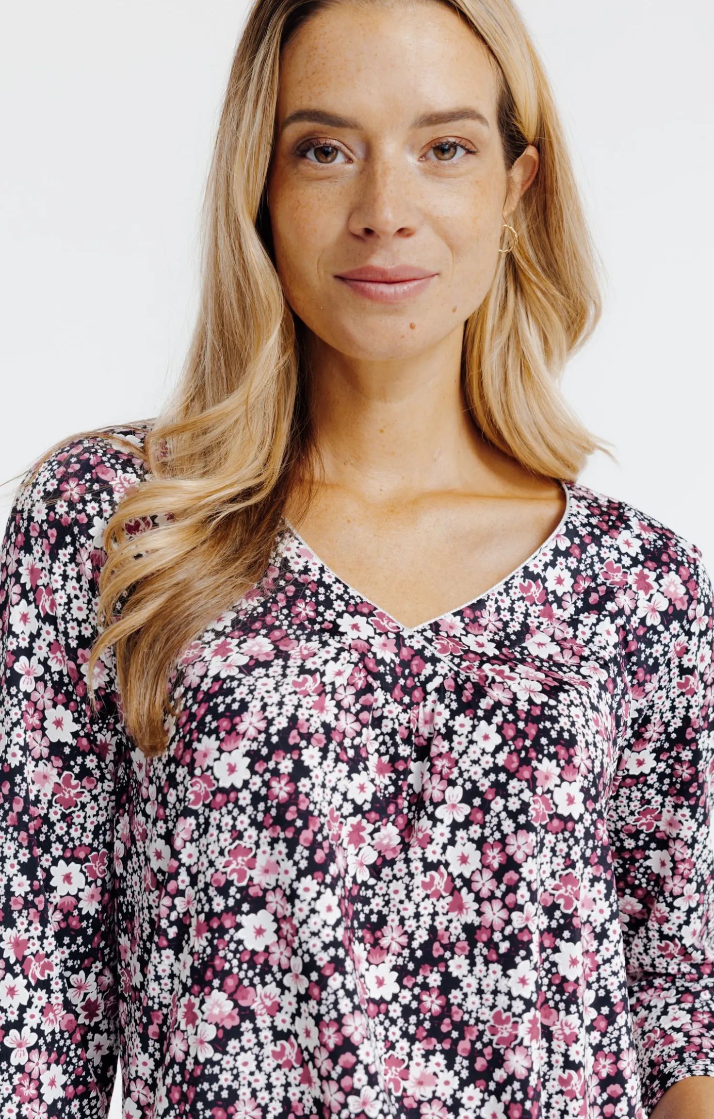 Tee-shirt col V croisé -