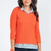 Tee-shirt 2-en-1 col imprimé -