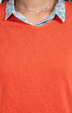 Tee-shirt 2-en-1 col imprimé -