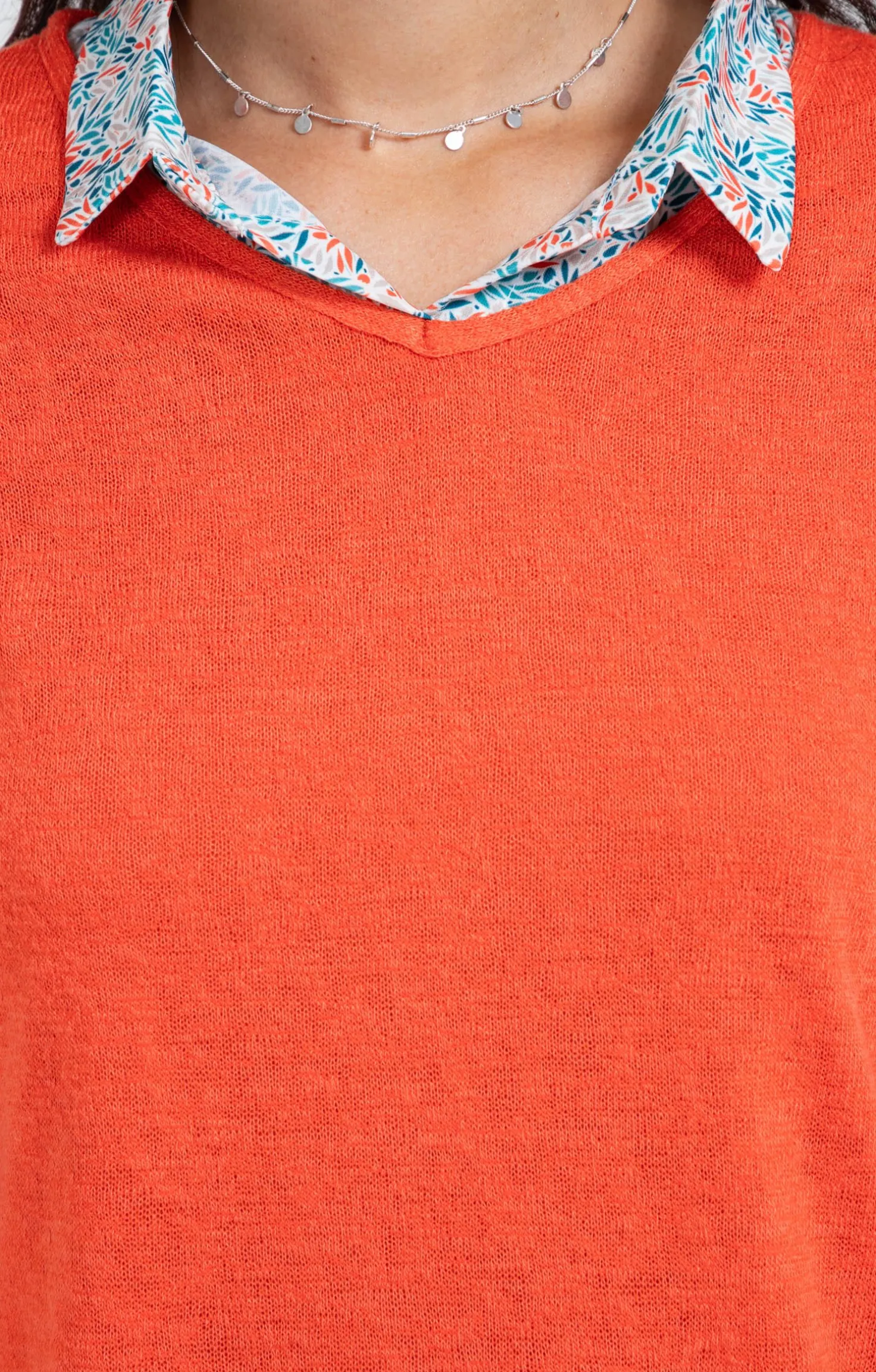 Tee-shirt 2-en-1 col imprimé -