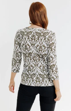 Tee-shirt hiver imprimé arabesque -