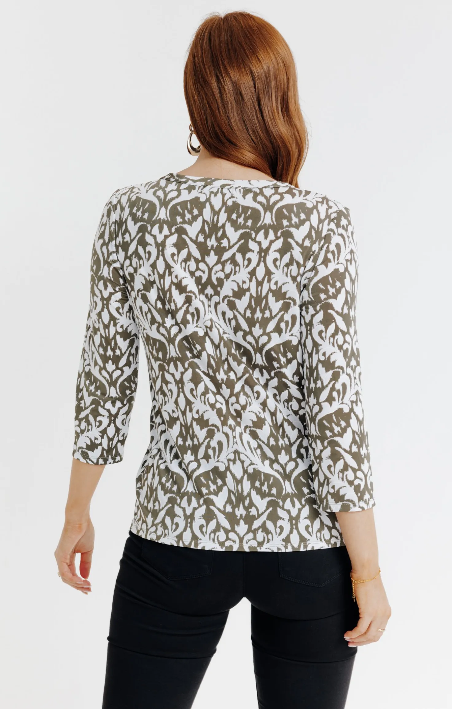 Tee-shirt hiver imprimé arabesque -