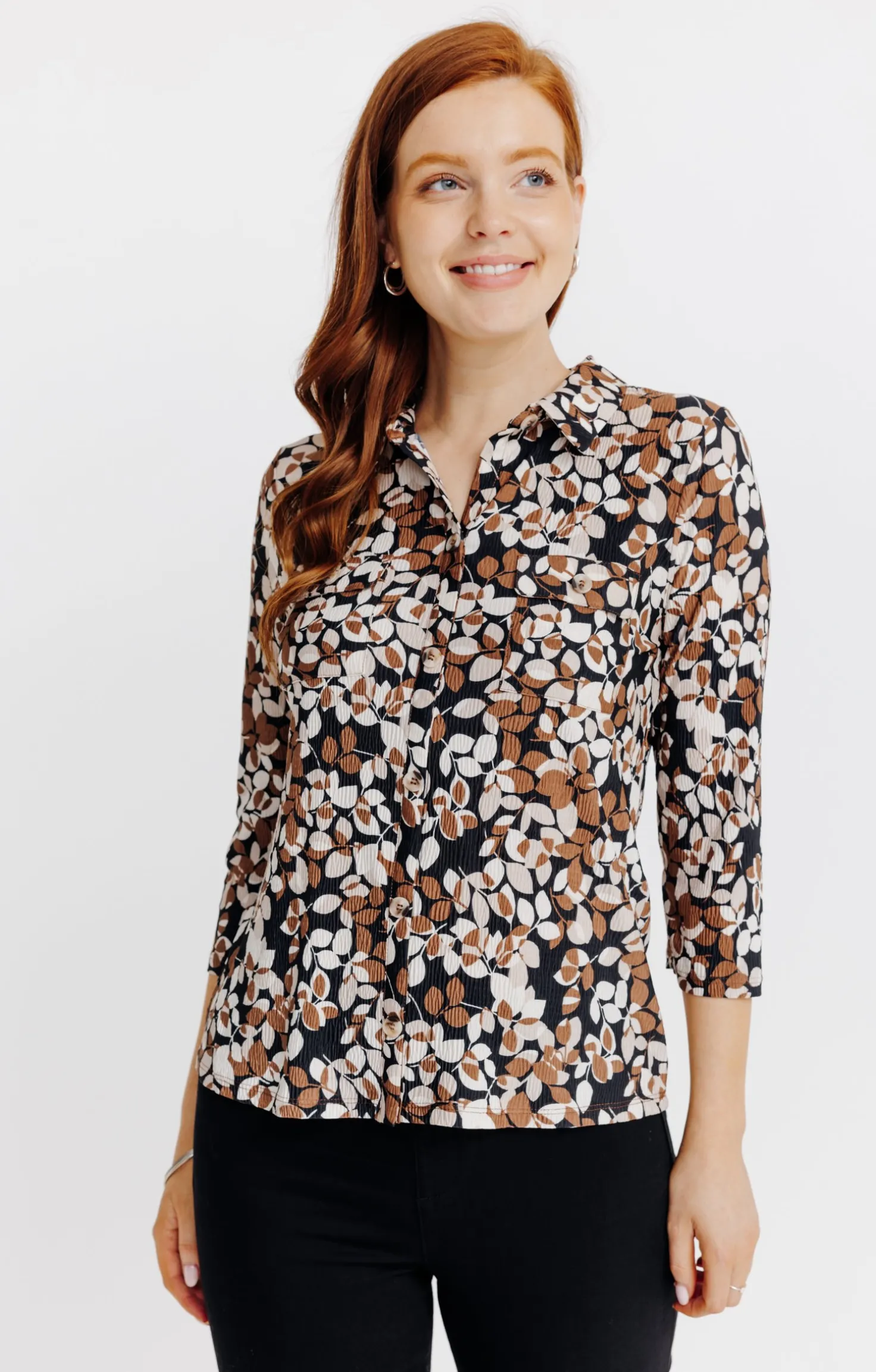 Tee-shirt imprimé esprit chemise -