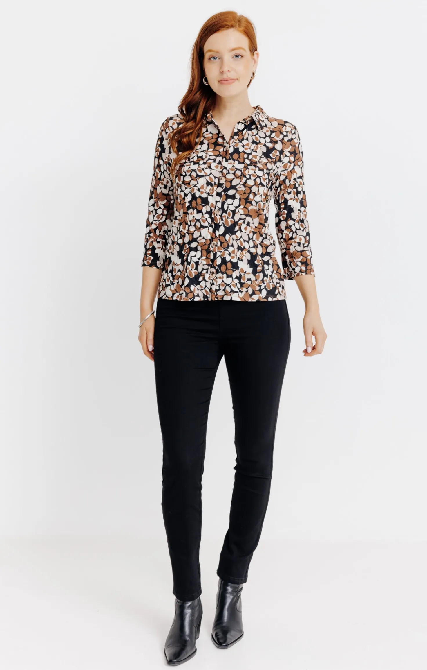 Tee-shirt imprimé esprit chemise -