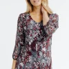 Tee-shirt imprimé manches 3/4 -